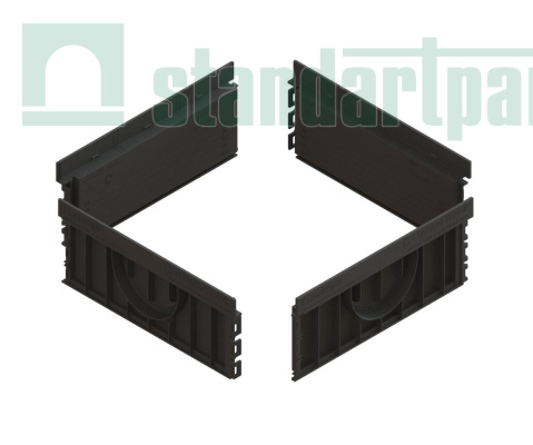 Надставка пластиковая на дождеприемник 300х300 PolyMaxBasic НДП-30.30-ПП 8370-Н, Стандартпарк